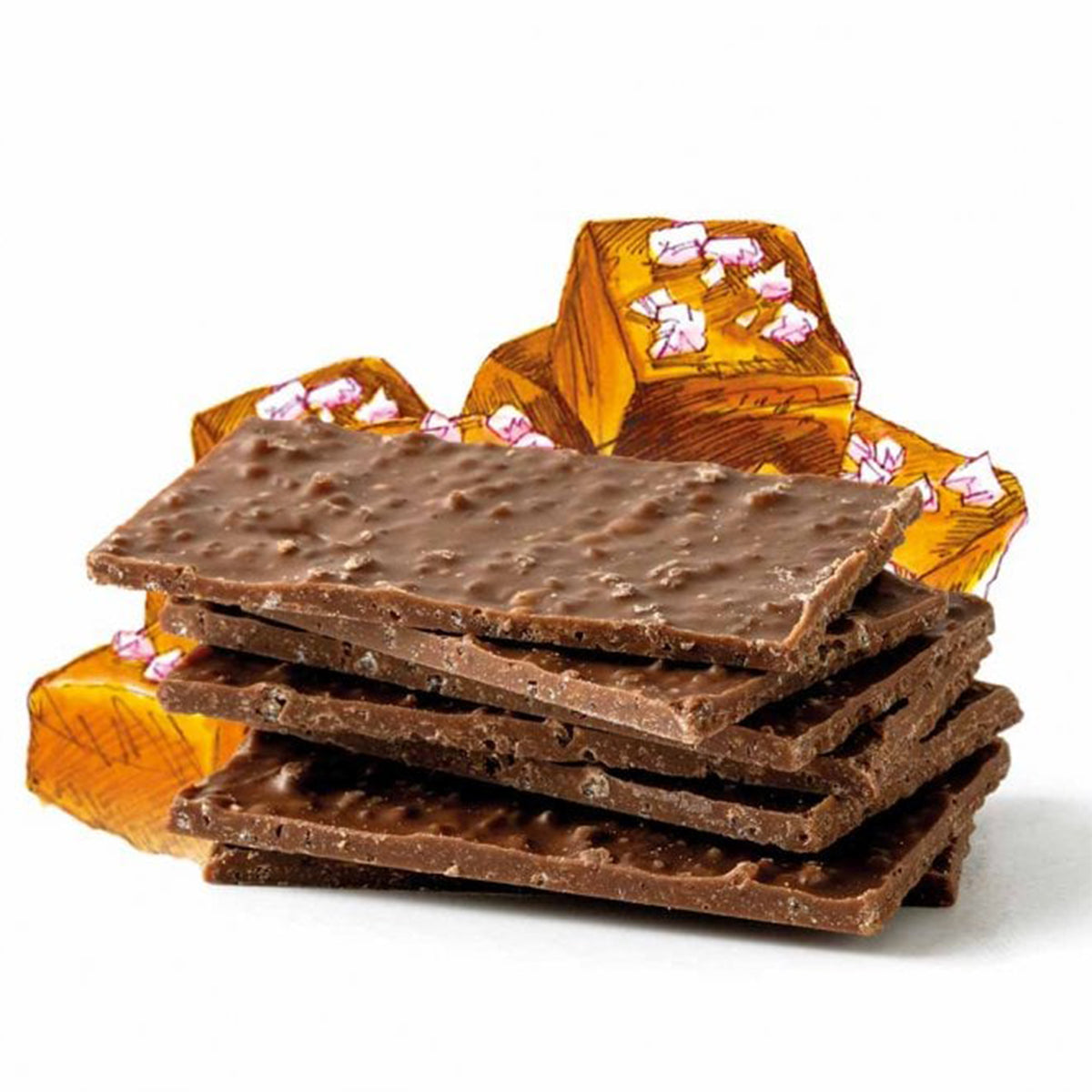 Whitakers Milk Chocolate Salted Caramel Wafer Thins 175g