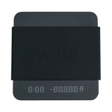 Black digital kitchen scale with 'Wilfa' branding on a white background