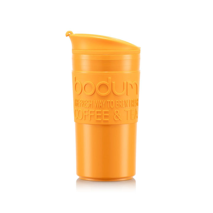 Bodum, Bodum Vacuum Plastic Travel Mug 0.35L, 12oz. - Yolk, Redber Coffee
