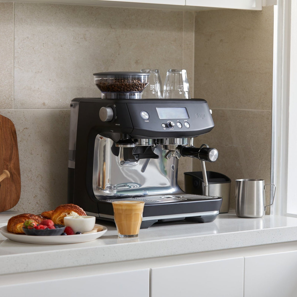 Sage, Sage Barista Pro™ Bean to Cup Coffee Machine - Black Truffle, Redber Coffee