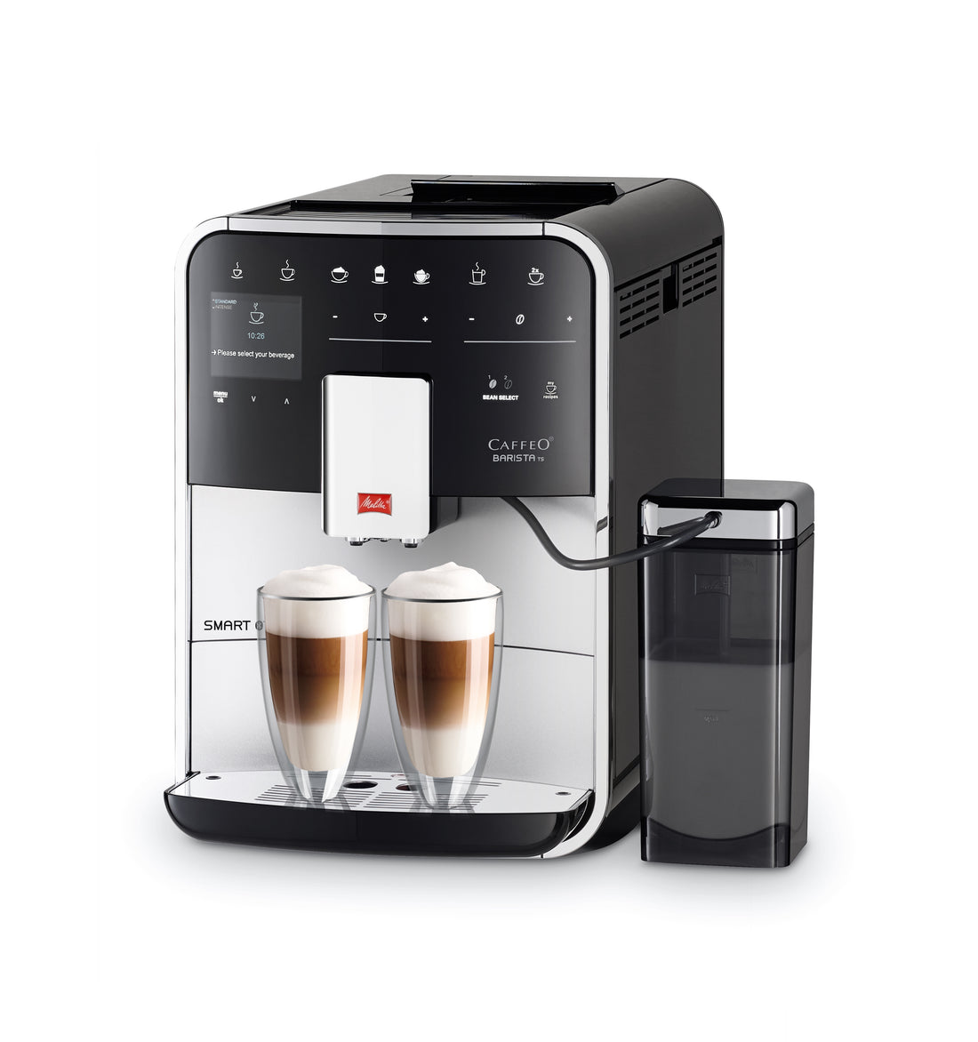 Melitta, Melitta Barista TS Smart F850-101 Silver Bean To Cup Coffee Machine, Redber Coffee