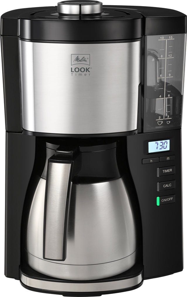 Melitta, Melitta Look V Therm Timer - Black/ Silver 1025-18, Redber Coffee