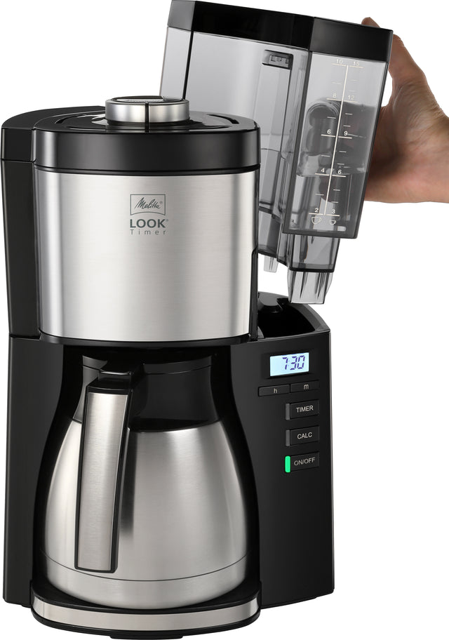 Melitta, Melitta Look V Therm Timer - Black/ Silver 1025-18, Redber Coffee