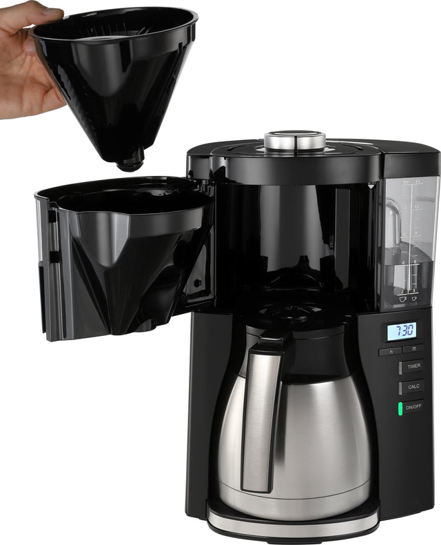 Melitta, Melitta Look V Therm Timer - Black/ Silver 1025-18, Redber Coffee