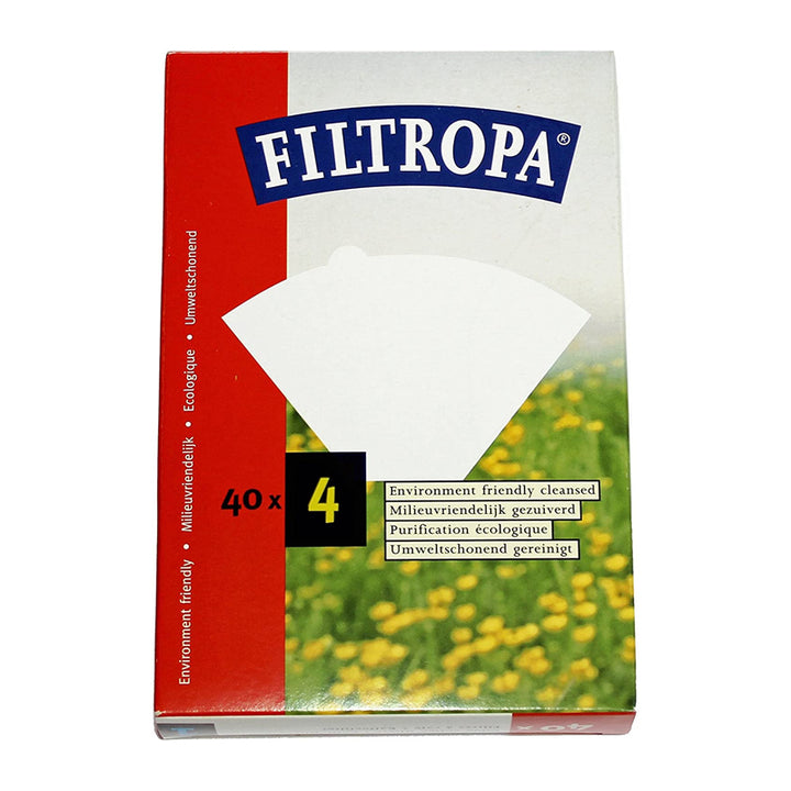 Filtropa, Filtropa White 4 Cup Coffee Paper Filters (40pcs), Redber Coffee