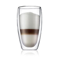 Bodum, Bodum Pavina Set of 6 Double Wall Large Glasses, 0.45 l, 15 oz, Redber Coffee