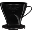 Melitta, Melitta Filtercone 1x4 (4 Cup) Standard Coffee Dripper with Two Outlets - Black, Redber Coffee