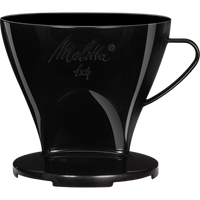 Melitta, Melitta Filtercone 1x4 (4 Cup) Standard Coffee Dripper with Two Outlets - Black, Redber Coffee