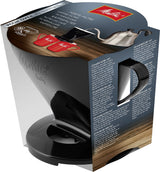 Melitta, Melitta Filtercone 1x4 (4 Cup) Standard Coffee Dripper with Two Outlets - Black, Redber Coffee
