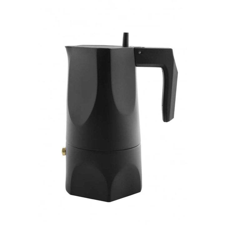 Alessi, Alessi Ossidiana 3-cup Stove Top Espresso Maker (Black) by Mario Trimarchi, Redber Coffee