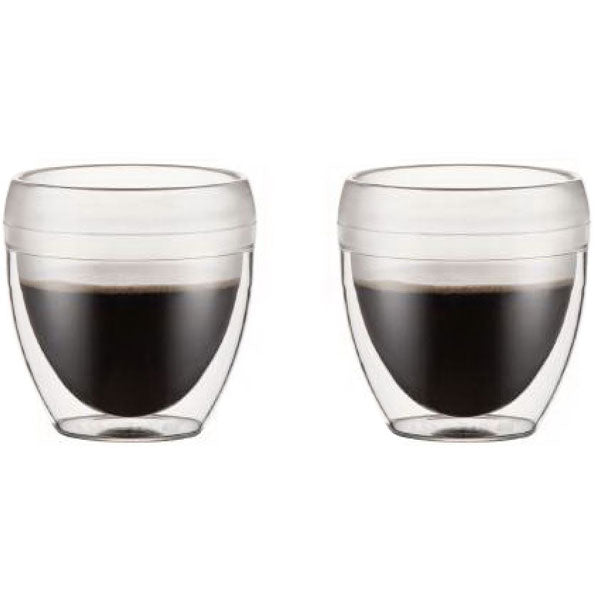 Pavina Insulated Glass Cups (8oz) (Set of 2) - The Republic of Tea | (2) 8 oz Cups