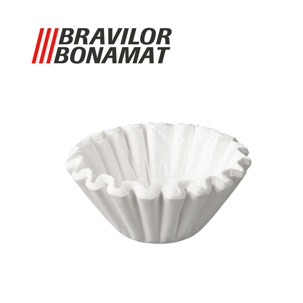 Bravilor Bonamat, Bravilor Paper Filter Cups, 3 Pint, 250 pcs for Mondo, Matic, Novo, TH, Iso Filter Coffee Machines, Redber Coffee