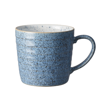 Denby, Denby Studio Blue Flint/Chalk Ridged Mug, Redber Coffee