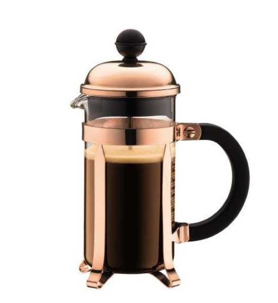 Bodum, Bodum Chambord 3 cup, 0.35L Cafetiere - Copper - 1923-18, Redber Coffee