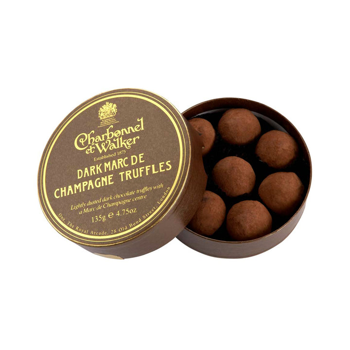 Charbonnel Et Walker, Charbonnel Et Walker Dark Marc de Champagne Chocolate Truffles - 135g, Redber Coffee