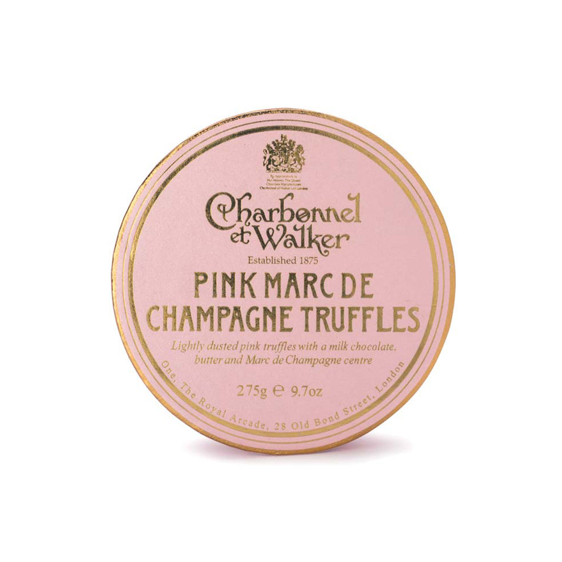 Charbonnel Et Walker, Charbonnel Et Walker Pink Marc de Champagne Chocolate Truffles - 275g, Redber Coffee