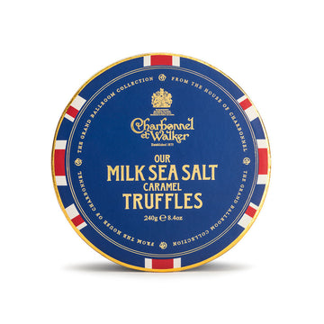 Charbonnel Et Walker, Charbonnel Et Walker Union Jack Milk Chocolate Sea Salt Caramel Truffles - 240g, Redber Coffee