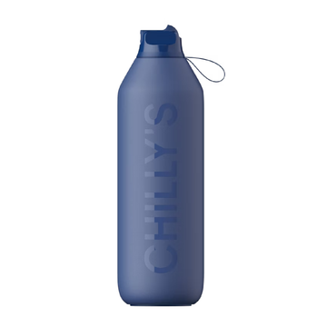 Chilly's Series 2 Stainless Steel 1000ml Flip Bottle - Whale Blue