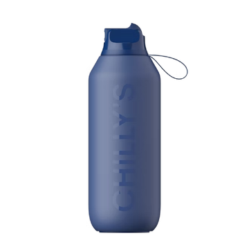 Chilly's Series 2 Stainless Steel 500ml Flip Bottle - Whale Blue