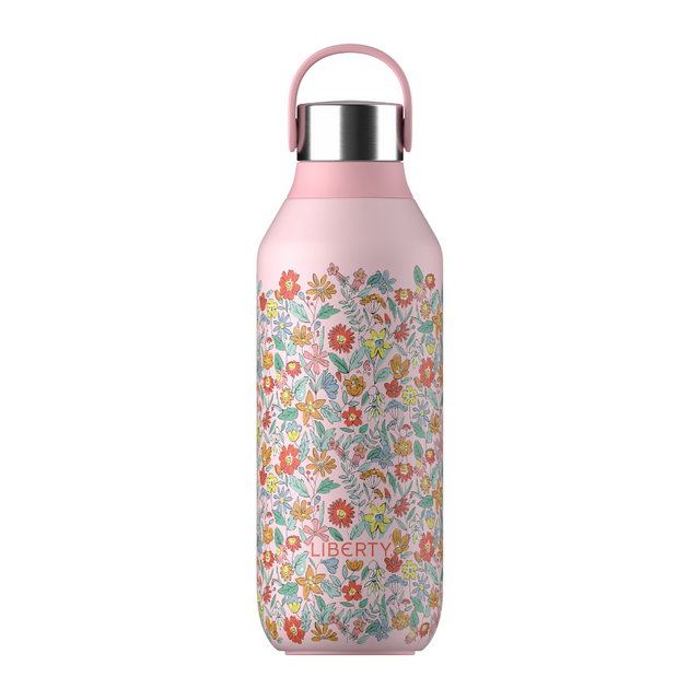 Chilly's, Chilly's Vacuum Insulated Stainless Steel 500ml Drinking Bottle Series 2 Liberty - Summer Sprigs Blush Pink, Redber Coffee