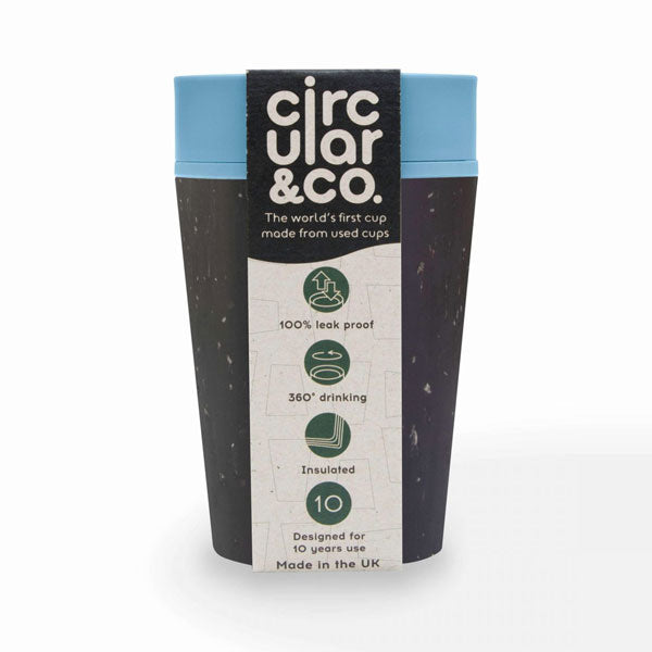 Circular&Co, Circular&Co Travel Cup- 8oz - Black & Faraway Blue, Redber Coffee