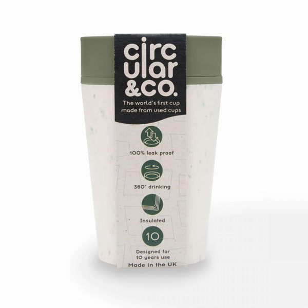 Circular&Co, Circular&Co Travel Cup 8oz - Cream & Honest Green, Redber Coffee