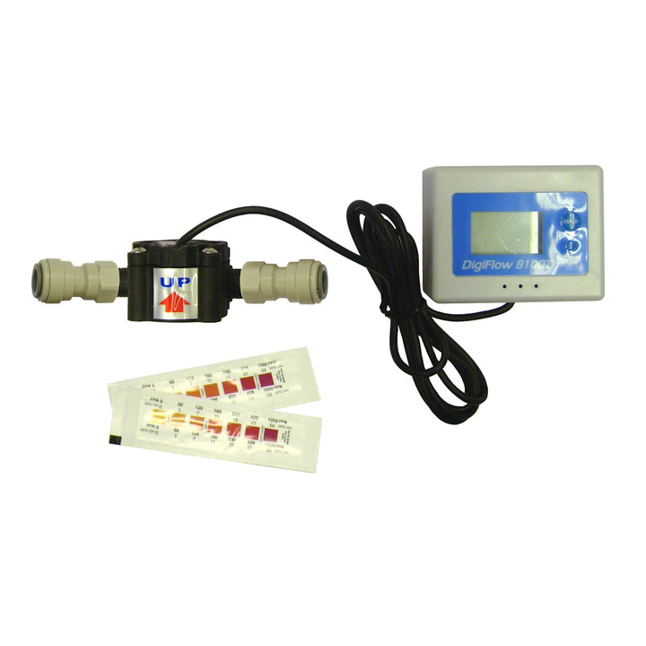 DigiFlow, DigiFlow Digital Water Meter & Test Kit 3/8" Push Fit - 8100T, Redber Coffee