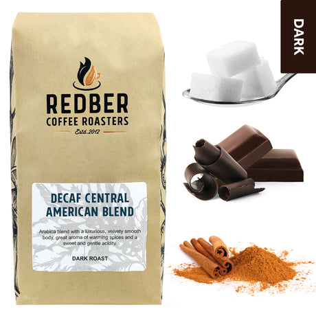 Redber, CENTRAL AMERICAN DECAF BLEND - Dark Roast, Redber Coffee