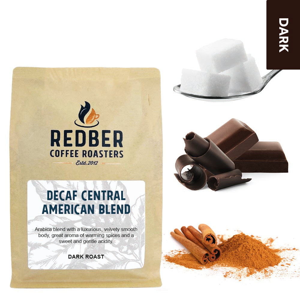 Redber, CENTRAL AMERICAN DECAF BLEND - Dark Roast, Redber Coffee