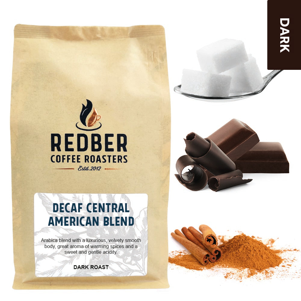 Redber, CENTRAL AMERICAN DECAF BLEND - Dark Roast, Redber Coffee