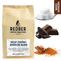 Redber, CENTRAL AMERICAN DECAF BLEND -  Medium-Dark Roast Coffee, Redber Coffee