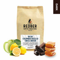 Redber, DECAF COLOMBIA EXCELSO SWISS WATER - Dark Roast, Redber Coffee