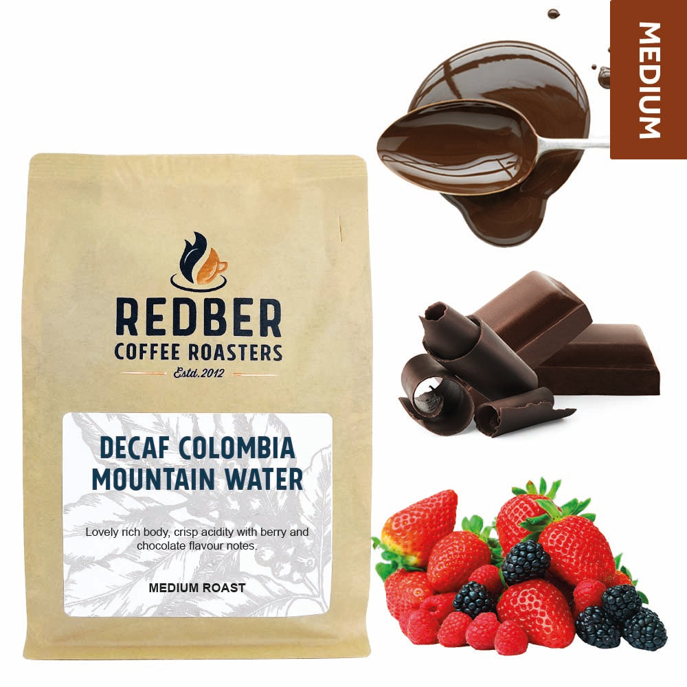 Redber, COLOMBIA MEDELLIN DECAF MOUNTAIN WATER - Medium Roast, Redber Coffee