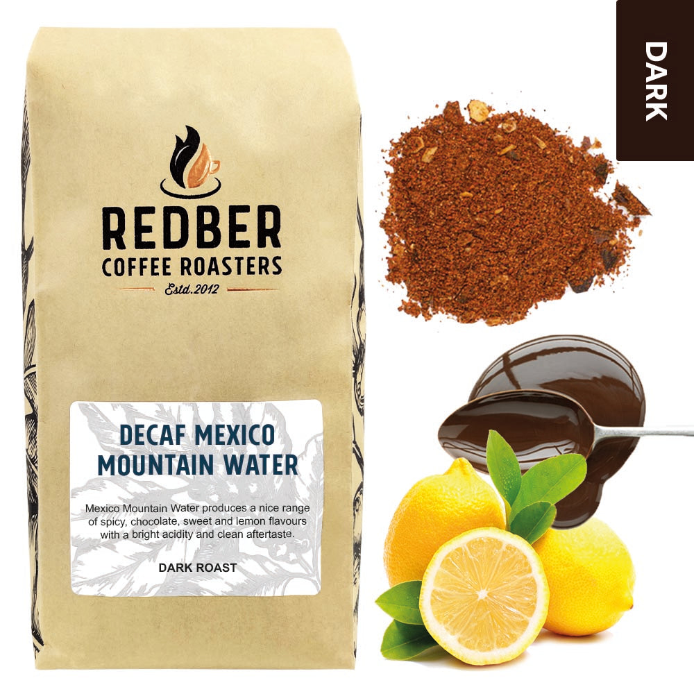 Redber, MEXICO MOUNTAIN WATER  DECAF - Dark Roast, Redber Coffee