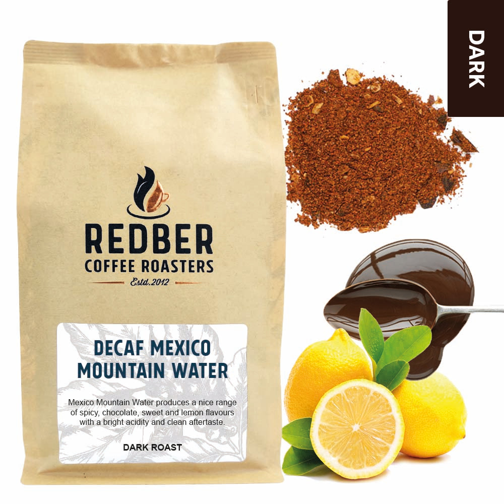 Redber, MEXICO MOUNTAIN WATER  DECAF - Dark Roast, Redber Coffee