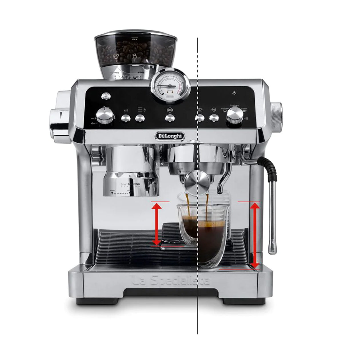 DeLonghi, De'Longhi La Specialista Prestigio Manual Bean to Cup Coffee Machine, Redber Coffee