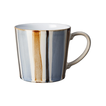 Denby, Denby Brown Stripe Painted Large Mug, Redber Coffee