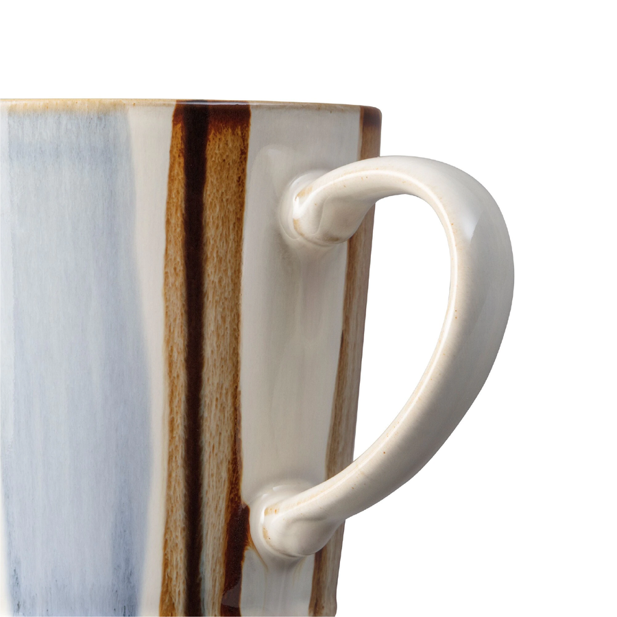 Denby, Denby Brown Stripe Painted Large Mug, Redber Coffee