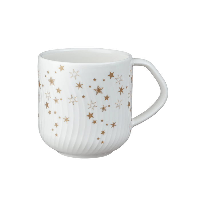 Denby, Denby Porcelain Arc White Stars Large Mug, Redber Coffee