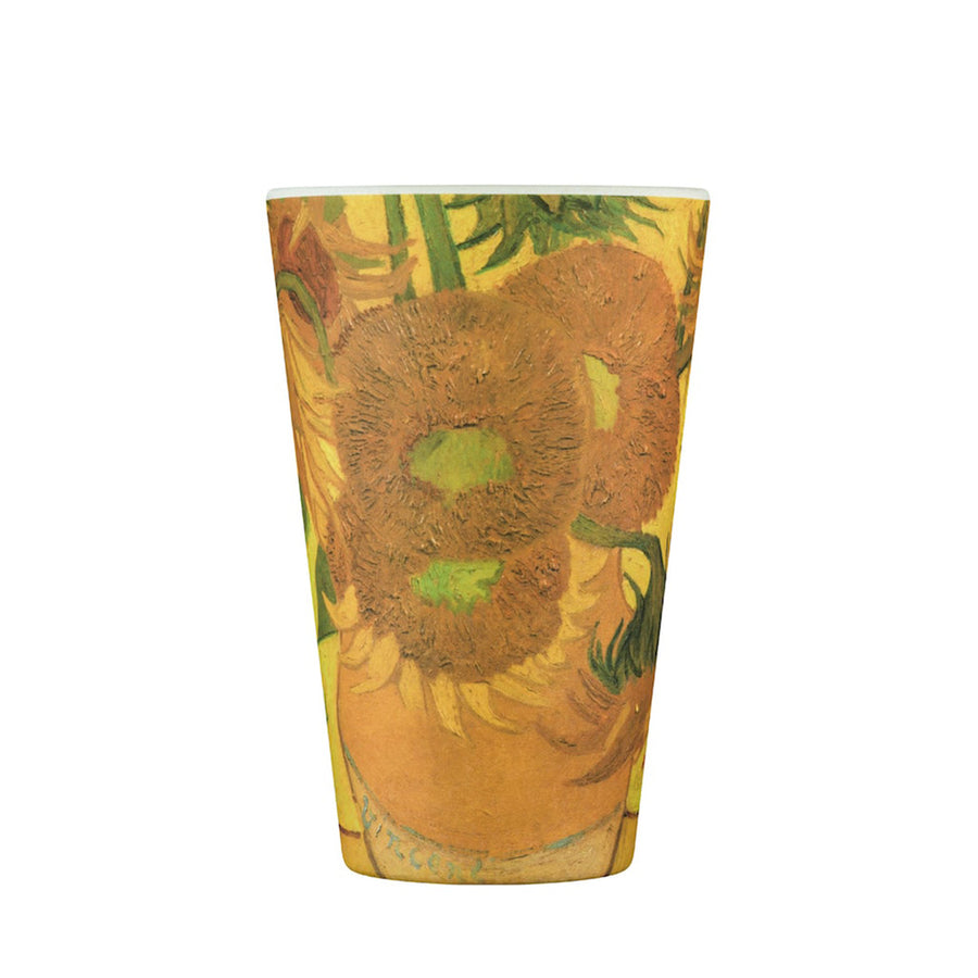 Ecoffee, Ecoffee Cup Reusable Bamboo Travel Cup 0.4l / 14 oz. - Van Gogh Museum Sunflowers, 1889, Redber Coffee