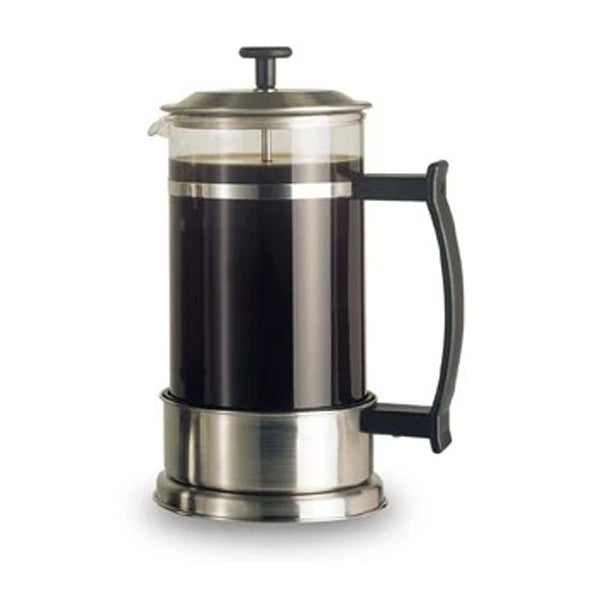 Elia, Elia 8 Cup Contemporary Cafetiere - Satin Stainless Steel, Redber Coffee