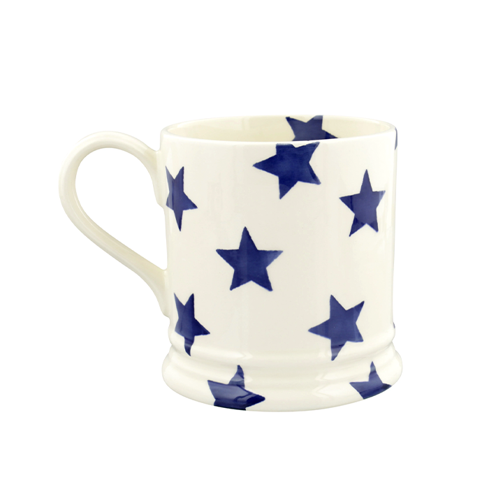 Emma Bridgewater Blue Daddy Star Mug 1/2 Pint Redber Coffee