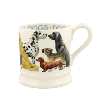 Emma Bridgewater, Emma Bridgewater Dogs All Over Mug - 1/2 Pint, Redber Coffee