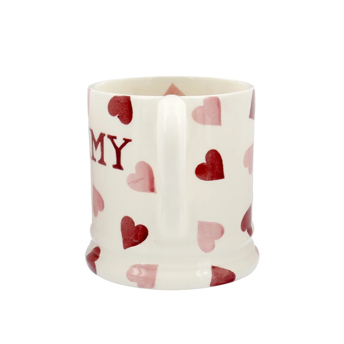 Emma Bridgewater Pink Hearts Mummy Mug 1/2 Pint Redber Coffee
