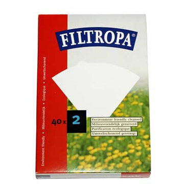 Filtropa, Filtropa White 2 Cup Coffee Paper Filters (40pcs), Redber Coffee