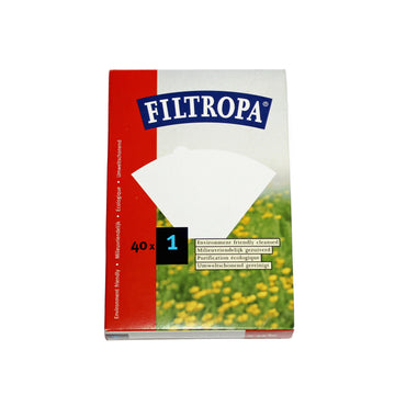 Midwest Market Force, Filtropa White 1 Cup Coffee Paper Filters (40pcs), Redber Coffee