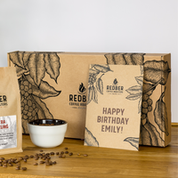 Redber, PREMIUM Coffee Gift Box 3 x 250g & Personalised Gift card, Redber Coffee