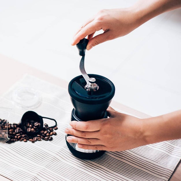 Hario, Hario SKERTON PLUS Ceramic Burr Coffee Grinder, Redber Coffee