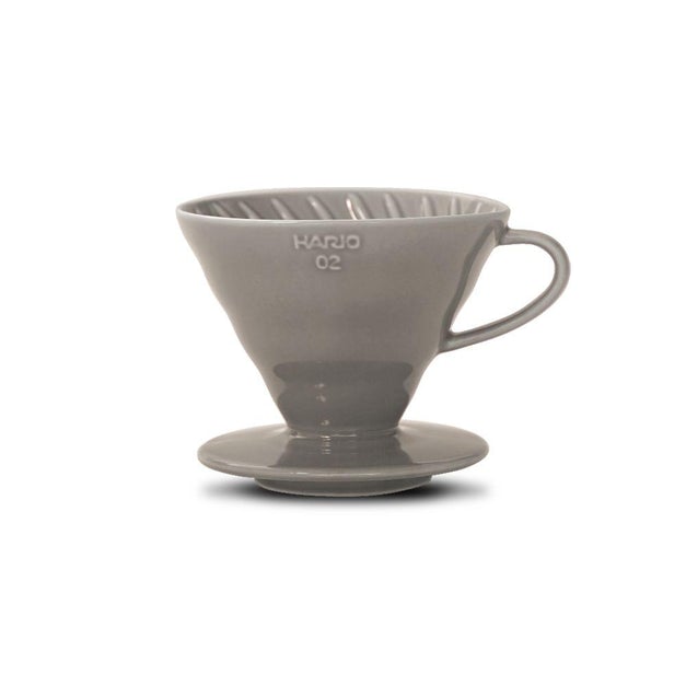Hario, Hario V60 02 (2 Cups) Ceramic Coffee Dripper - Grey, Redber Coffee