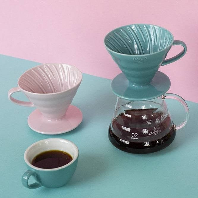 Hario, Hario V60 02 (2 Cups) Ceramic Coffee Dripper - Matte Black, Redber Coffee